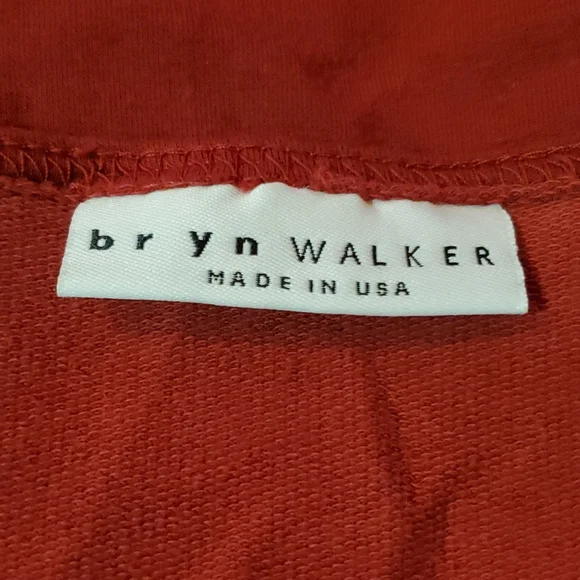 BRYN WALKER M BRICK ASYMMETRICAL LONGSLEEVE SCOOP NECK DRESS - Picture 3 of 5